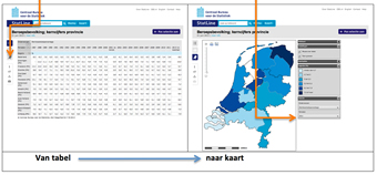 van tabel naar kaart